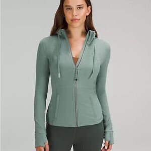 Lululemon Hooded Define Jacket Tidewater Teal Size 8